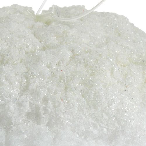 Floristik24 Palla di neve con glitter bianco 25 cm