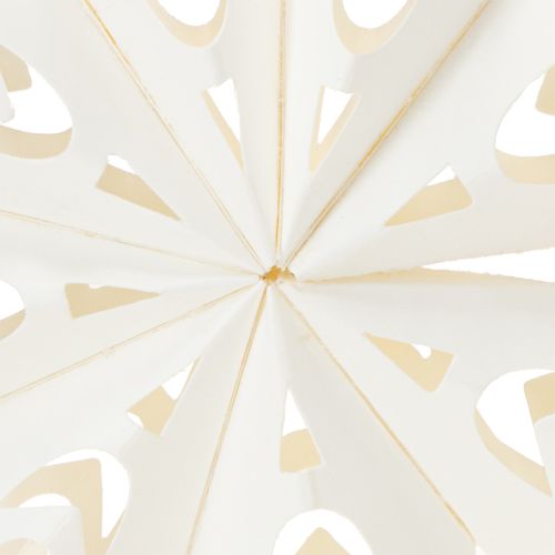 Prodotto Delicati fiocchi di neve di carta per decorazioni natalizie e design invernale