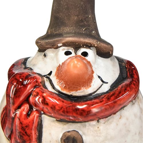 Prodotto Pupazzo di neve in ceramica, bianco, 6,9 cm – decorazione natalizia invernale – 6 pz