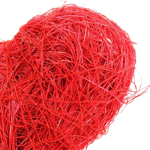 Prodotto Cuore in sisal 5 cm rosso su stecco 24 pz