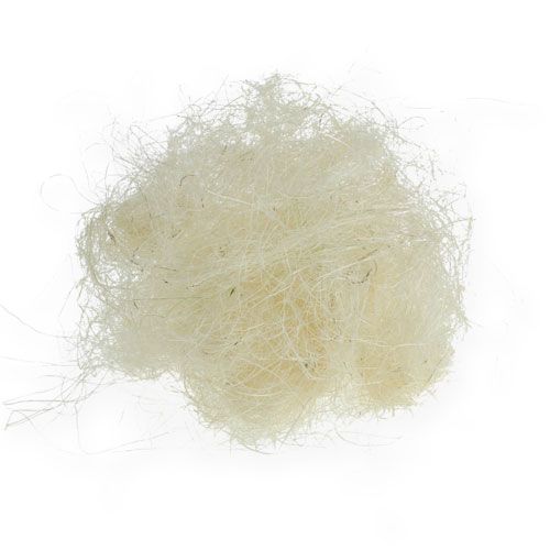 Floristik24 Sisal sbiancato, fiberfill, prodotto naturale 300g