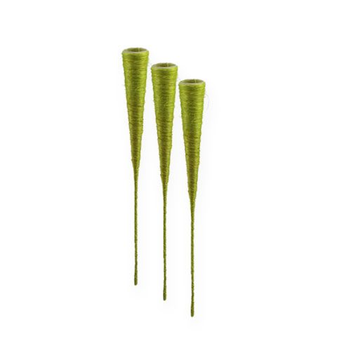 Floristik24 Imbuto sisal verde chiaro Ø3cm L30cm 12pz