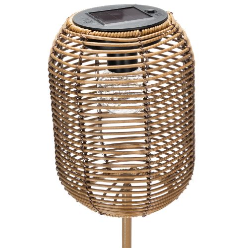 Floristik24 Lampada solare da giardino in stile rattan, per serate romantiche all'aperto, 86 cm