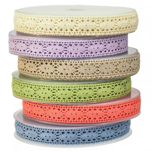 Nastro per gioielli in pizzo nastro vari colori W18mm L20m