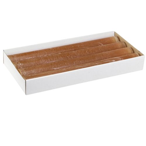 Prodotto Candele coniche Candele da tavolo in caramello 34mm x 300mm 4 pz