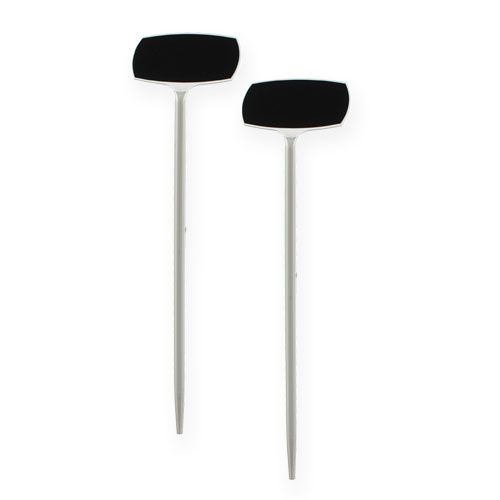 Etichette per piante 40cm nere inclinate 10 pz.