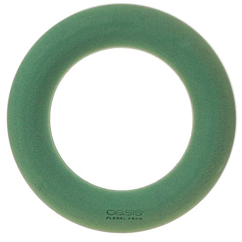 Floristik24 OASIS® Anello per ghirlanda floreale in schiuma verde H3cm Ø25cm 6 pezzi