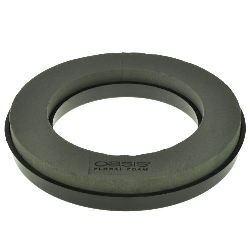 Prodotto Anello ghirlanda floreale in schiuma nera Ø30 cm 2 pz