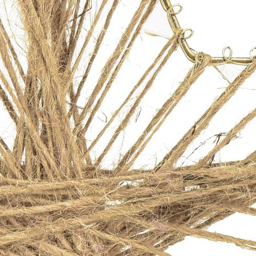Prodotto Stella di Natale di iuta rustica naturale 30 cm 4 pezzi