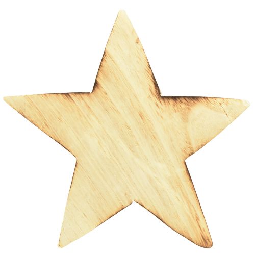 Prodotto Stella decorativa rustica in legno - aspetto legno naturale, 20x7 cm - decorazione versatile per la stanza