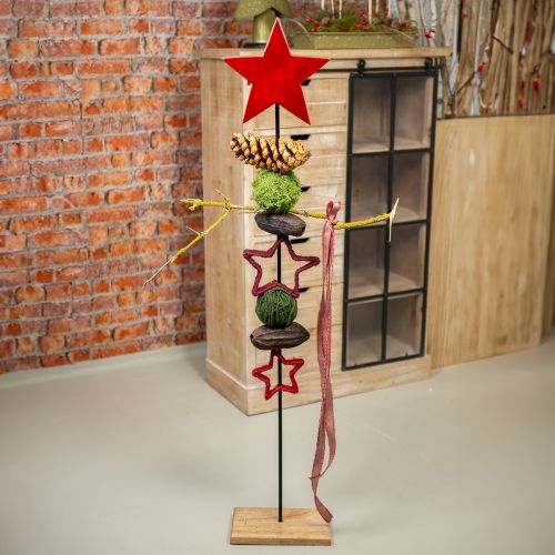 Prodotto Stella da appoggiare Decorazione natalizia juta rossa 13/18 cm 4pz