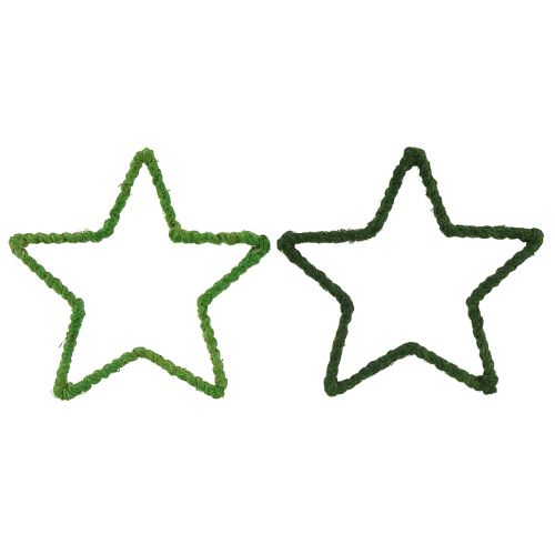 Prodotto Stelle di iuta per decorazioni natalizie stelle di Natale verdi 15 cm 8 pz