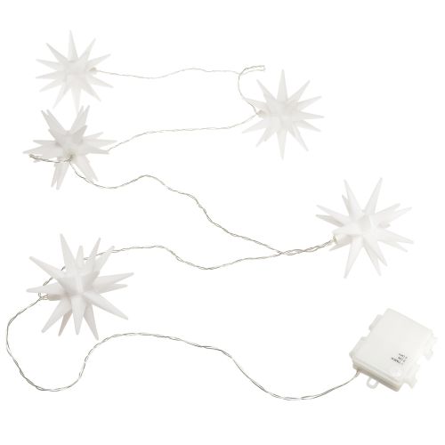 Prodotto Catena luminosa stellata LED bianco timer da interno esterno 225cm