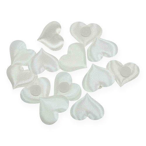 Floristik24 Decorazione cuore bianco 28x32mm 100 pezzi