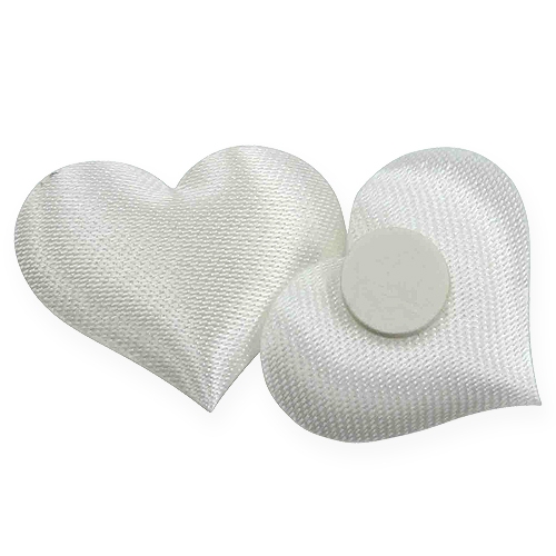 Floristik24 Decorazione cuore bianco 28x32mm 100 pezzi