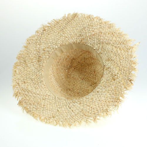 Floristik24 Cappello di paglia con fiore Ø40cm