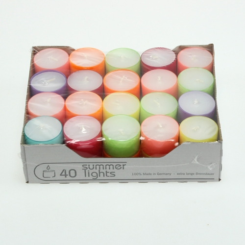 Floristik24 Candeline colorate Ø38mm 40 pz