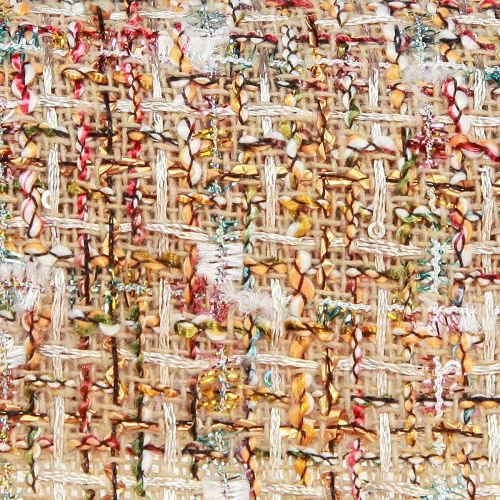 Prodotto Runner da tavolo beige glitter colorato vintage retrò L19 cm L1,5 m