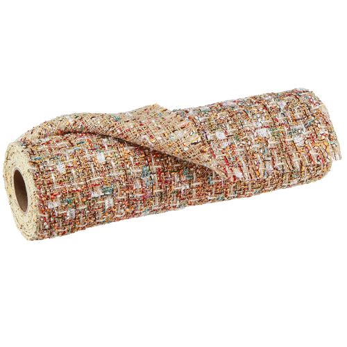 Prodotto Runner da tavolo beige glitter colorato vintage retrò L19 cm L1,5 m