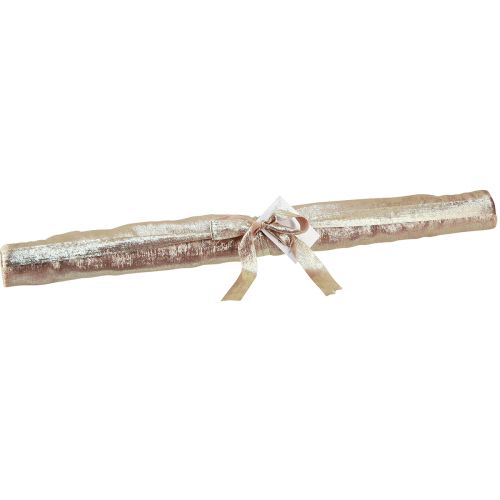 Prodotto Nastro da tavolo oro beige sfilacciato vintage W47cm L1,5m