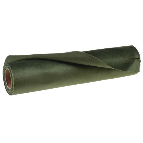 Prodotto Runner da tavolo in velluto verde scuro, 28×270 cm - elegante tessuto decorativo runner da tavolo per decorazioni festive