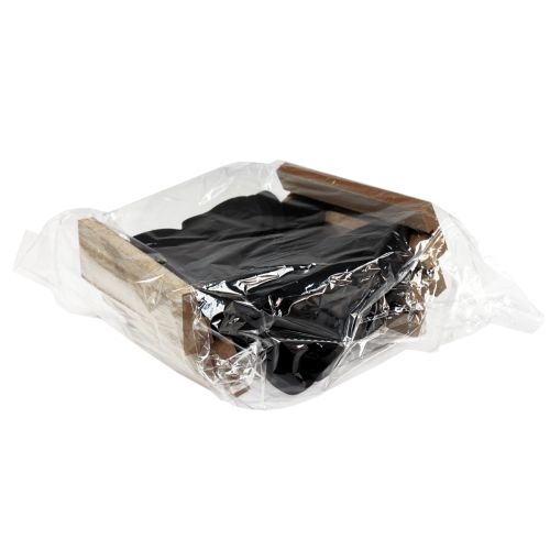 Prodotto Decorazione da tavolo Decorazione in legno Farfalla nera naturale 12cm 6 pezzi