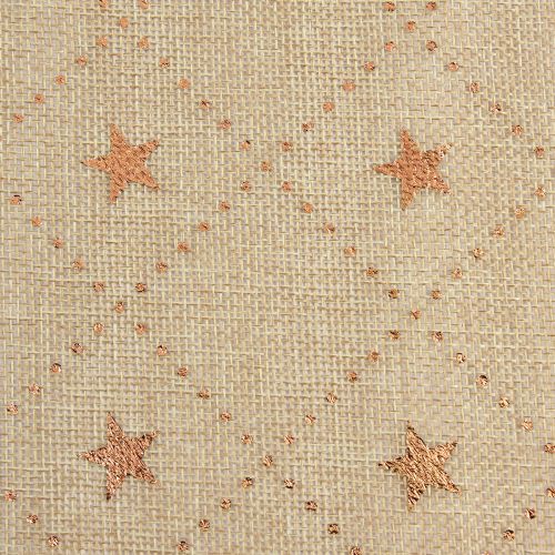 Prodotto Runner da tavola natalizio con stelle lucenti, oro, 48 cm x 4,5 m - Decorazione festiva
