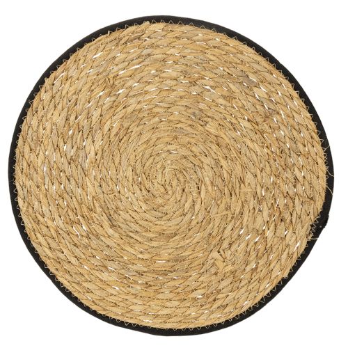 Floristik24 Tovaglietta da tavola in erba di giunco, rotonda, Ø35 cm, 4 pezzi