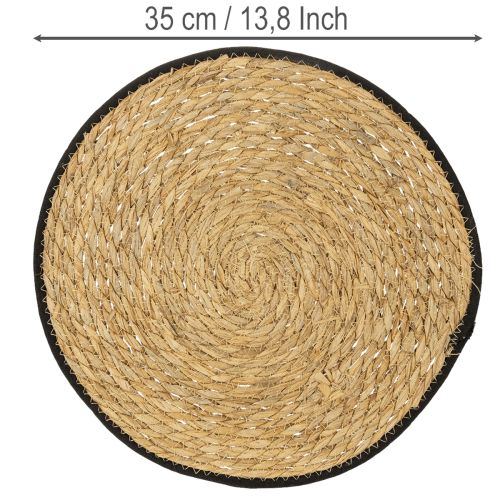 Prodotto Tovaglietta da tavola in erba di giunco, rotonda, Ø35 cm, 4 pezzi