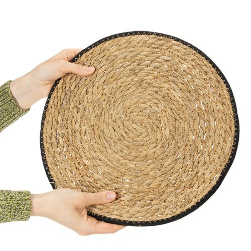 Prodotto Tovaglietta da tavola in erba di giunco, rotonda, Ø35 cm, 4 pezzi