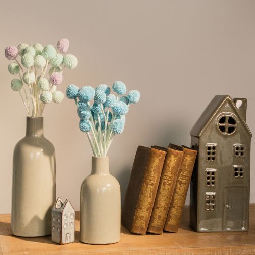 Prodotto Fiori di Craspedia essiccati, bouquet decorativo per soggiorno, decorazione da tavola, matrimonio, 55 cm, 20 pezzi