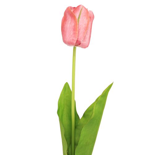 Tulipano fiore artificiale rosso, fiore primaverile artificiale arancione H67cm