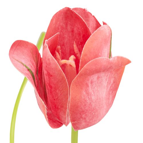 Prodotto Tulipano fiore artificiale rosso, fiore primaverile artificiale arancione H67cm