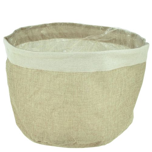 Floristik24 Cesto portaoggetti in juta naturale Ø26cm H21cm 3 pezzi