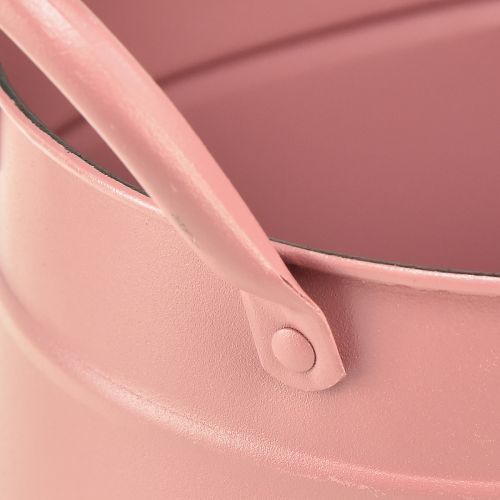 Prodotto Fioriera in metallo ovale portavasi rosa 24/21/18 cm set da 3 pezzi