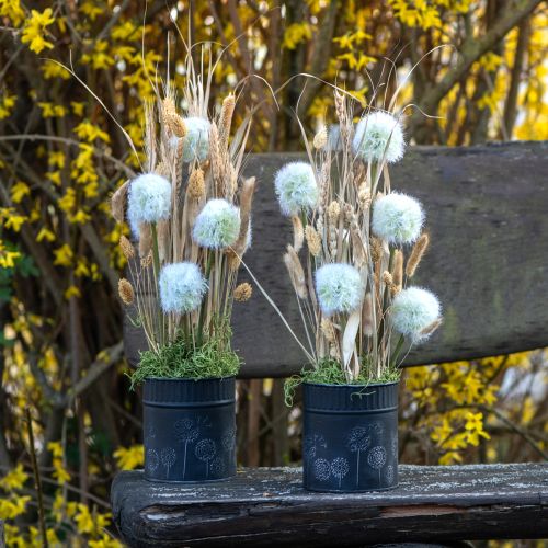 Prodotto Vaso da fiori Tarassaco Nero Ø15,5cm H15,5cm