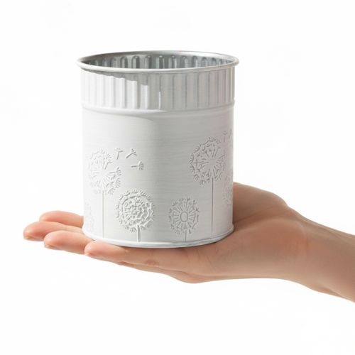 Prodotto Vaso per fiori di tarassaco, bianco, Ø9,5 cm, H11 cm