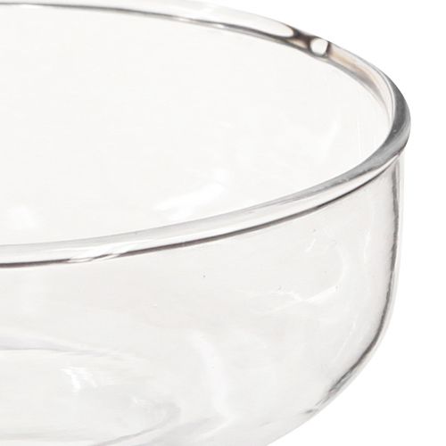 Prodotto Vaso vaso di vetro bulboso Rikkie in trasparente Ø13cm H10cm 2 pezzi