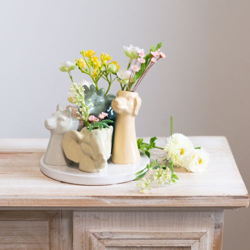 Prodotto Statuette decorative di animali in vaso, perfette per un design giocoso della stanza, 13 cm