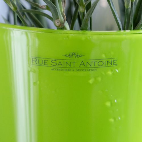 Prodotto Vaso per fiori verde Vaso decorativo Fizzy Olive Ø16,5cm H27cm