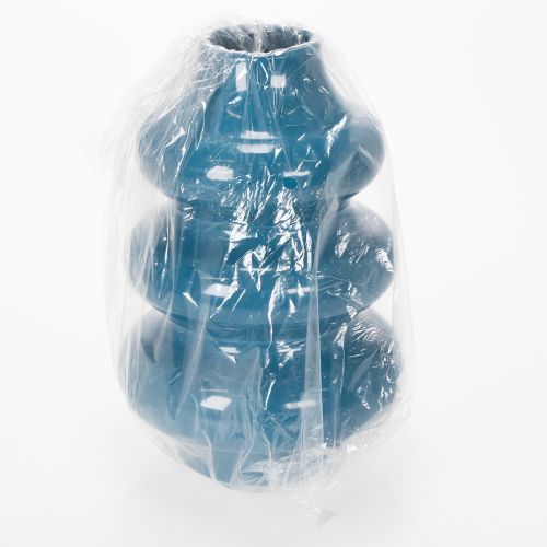 Prodotto Vaso, complemento d'arredo con superficie ondulata per un ambiente moderno, 23 cm