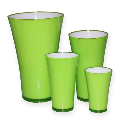 Prodotto Vaso in plastica “Fizzy” verde mela, 1 pz