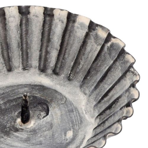 Prodotto Portacandele vintage per candele a colonna per inserimento grigio Ø8,5 cm 4 pezzi