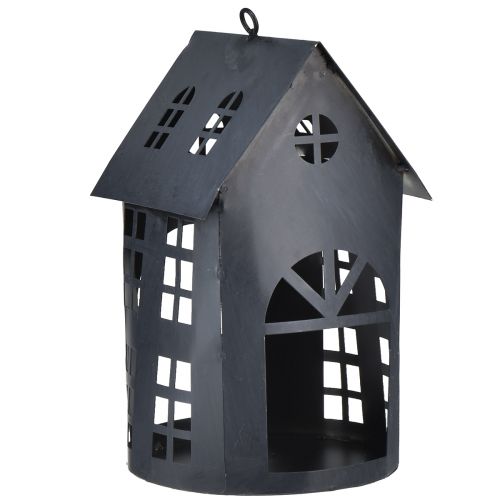 Prodotto Casetta per uccelli in metallo grigio antico 30x15 cm