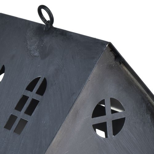 Prodotto Casetta per uccelli in metallo grigio antico 30x15 cm