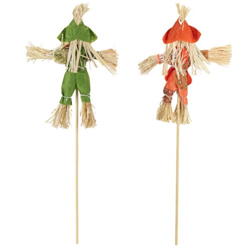 Prodotto Pali per spaventapasseri con fiori verdi arancioni H16cm 16 pezzi