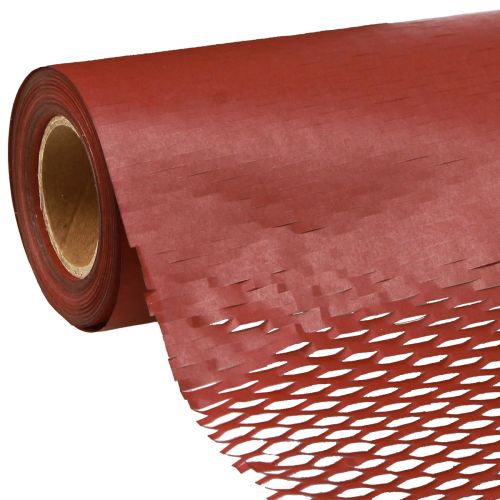Prodotto Carta da regalo in carta a nido d&#39;ape rosso scuro L50,5 cm L2500 cm