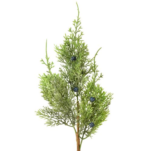 Prodotto Ginepro con bacche rami artificiali verde blu L42cm 4pz