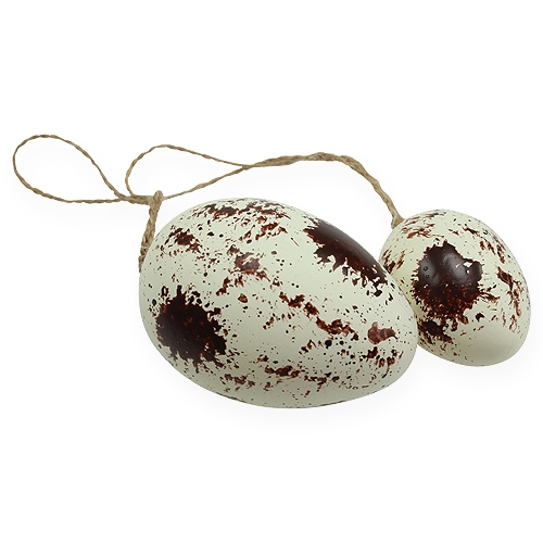 Floristik24 Uova decorative in scatola di plastica 4-6 cm 18 pz
