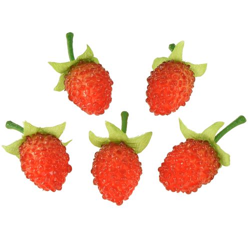 Floristik24 Fragole di bosco 3,5 cm 24 pz